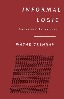Informal Logic: Issues and Techniques