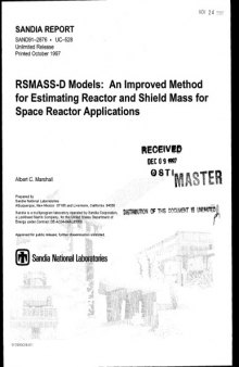 Estimating Reactor, Shield Mass for Space Reactor Applications