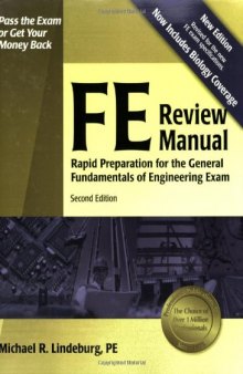 FE review manual: rapid preparation for the general fundamentals of engineering exam