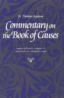 Commentary on the Book of Causes (Thomas Aquinas in Translation)