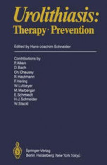 Urolithiasis: Therapy · Prevention