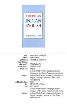 American Indian English