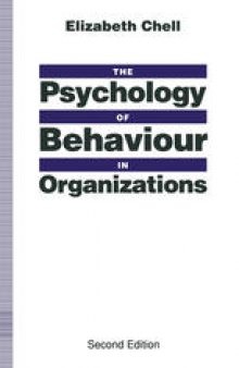 The Psychology of Behaviour in Organizations