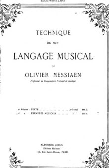 Technique of my musical language, vol.2: musical examples