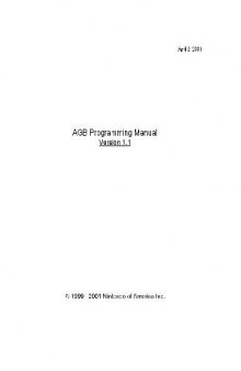 Gameboy Advance Programming Manual v1.1