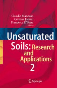 Unsaturated Soils: Research and Applications: Volume 2