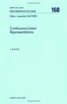 Continuous linear representations