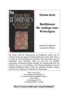 Buddhismus. Die Anfänge einer Weltreligion
