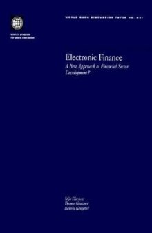 Electronic Finance: A New Approach to Financial Sector Development (World Bank Discussion Paper)