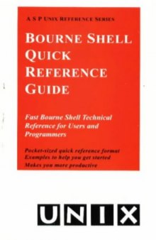 Bourne Shell quick reference guide