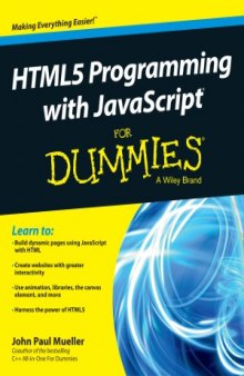 HTML5 Programming with javascript For Dummies