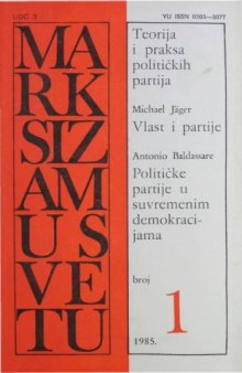 Marksizam u svetu, 1985., br. 1