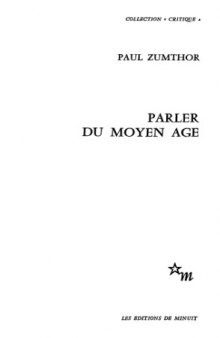 Parler du moyen âge  