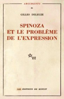 Spinoza et le problème de l'expression 