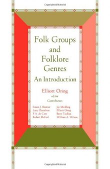 Folk groups and folklore genres: an introduction