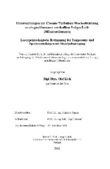 Untersuchungen zur Chemie-Turbulenz-Wechselwirkung an eingeschlossenen verdrallten Erdgas/Luft-Diffusionsflammen