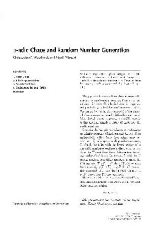 p-Adic chaos and random number generation