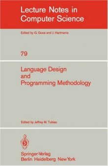 Language Design and Programming Methodology: Proceedings of a Symposium Held in Sydney, Australia, 10–11 September, 1979
