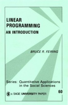 Linear programming: an introduction, Volume 60