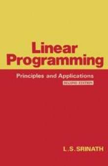 Linear Programming: Principles and Applications