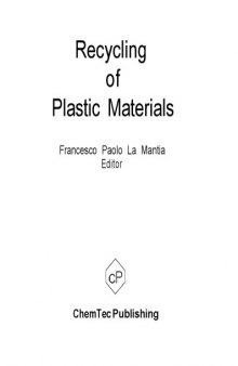 Recycling of plastic materials