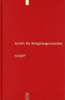 Archiv für Religionsgeschichte: Volume 9