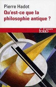 Qu'est-ce que la philosophie antique?