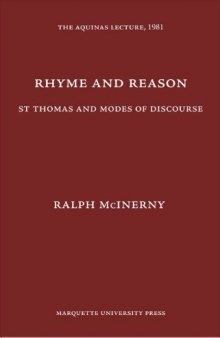Rhyme and Reason: St. Thomas and Modes of Discourse  