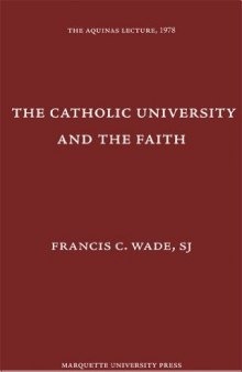 The Catholic university and the faith