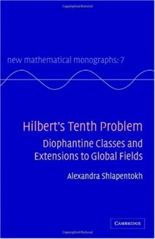 Hilbert's tenth problem: Diophantine classes and extensions to global fields