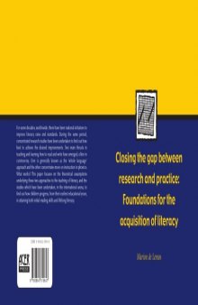 Closing the Gap between Research and Practice: Foundations for the Acquisition of Literacy