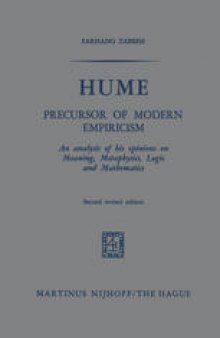 Hume: Precursor of Modern Empiricism