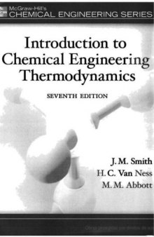 Introduction to chemical engineering thermodynamics