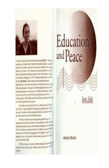 Education and Peace 