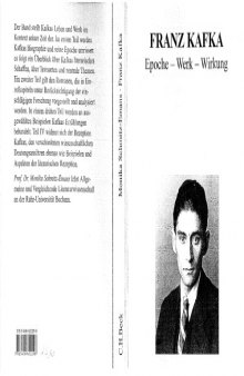 Franz Kafka: Epoche - Werk - Wirkung