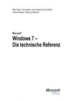 Microsoft Windows 7 - Die technische Referenz