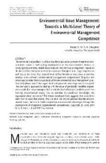 Environmental Issue Management