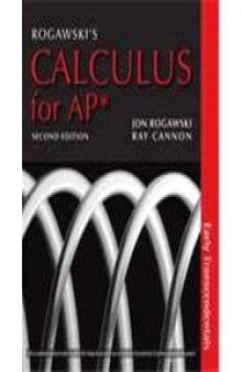 Calculus Early Transcendentals (for AP)  