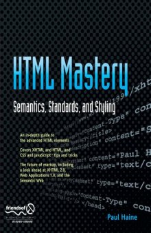 HTML Mastery: Semantics, Standards, And Styling