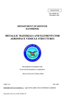 Metallic materials and elements for aerospace vehicle structures
