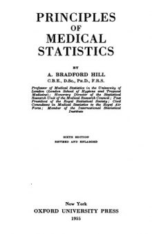 Principles of Medical Statistics (6th ed.)