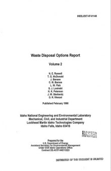 Waste [nuclear] Disposal Options Report