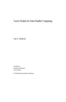 Vector Models for Data-Parallel Computing 