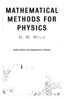 Mathematical methods for physics