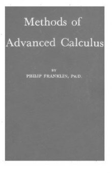 Methods of Advanced Calculus 1ST Edition