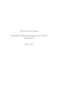 Probability and Statistics for Engineers and Scientists 3e Solutions