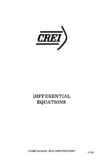 Differential equations for engineers