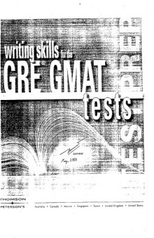 Writing Skills for the GRE/GMAT