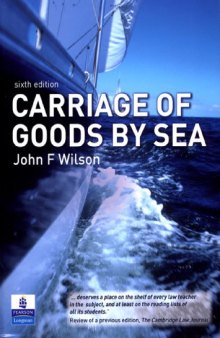 Carriage of Goods by Sea, 6th Edition  