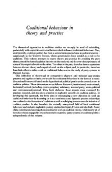 Coalitional Behaviour in Theory and Practice: An Inductive Model for Western Europe